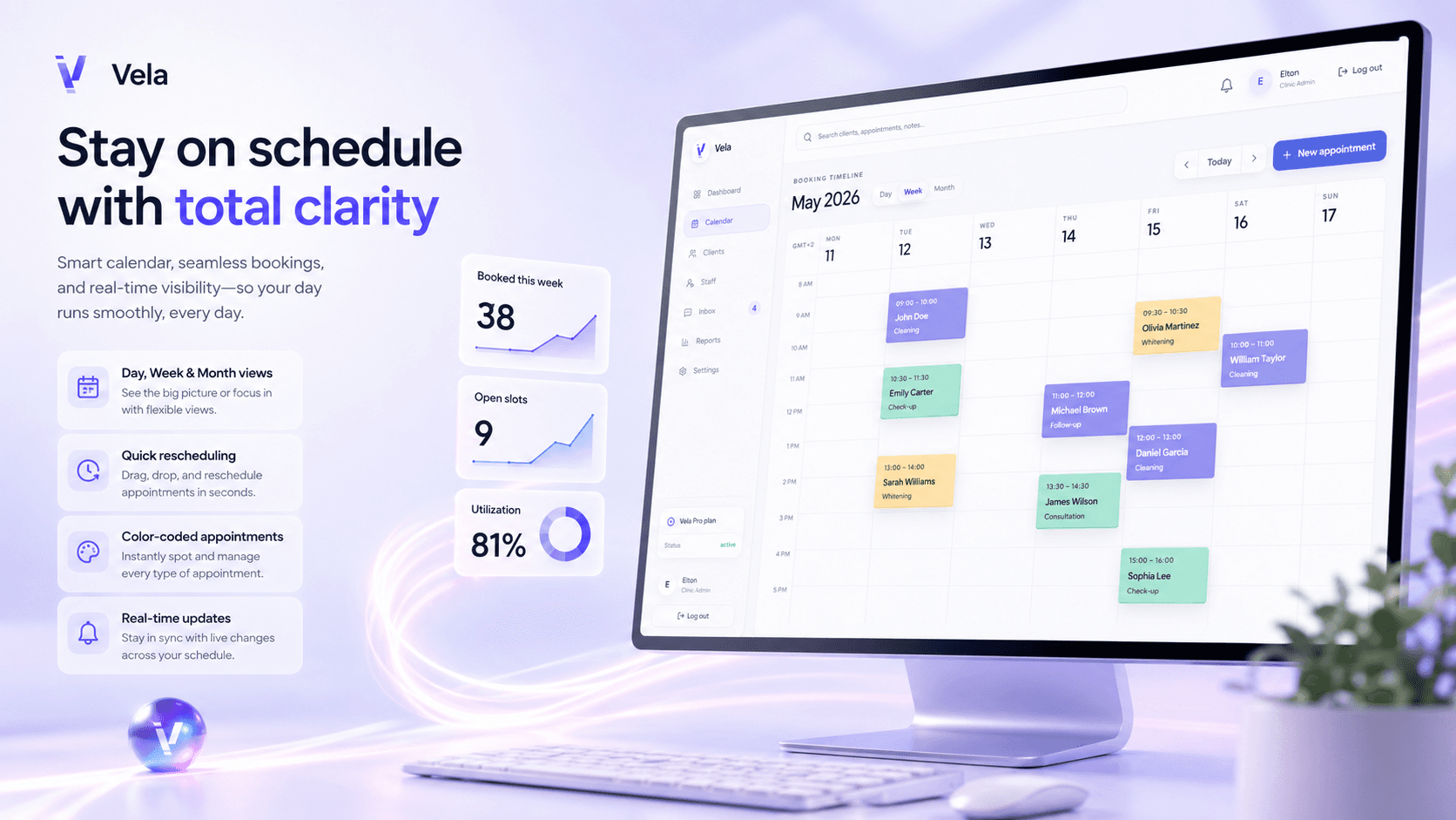 Calendar Vela product visual